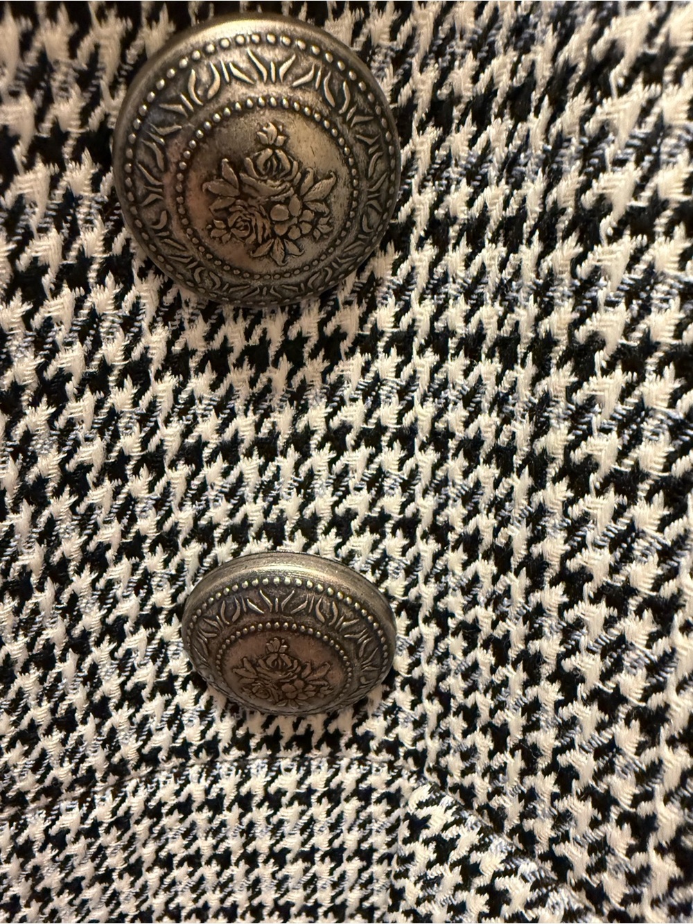 Alexander Mcqueen Houndstooth Double-Breasted Coat. Size 42 US size 8 - Picture 9 of 11